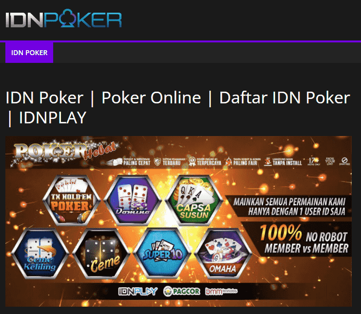 idn poker